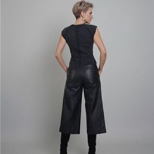 MICHAEL Michael Kors Black Wide Leg Culottes